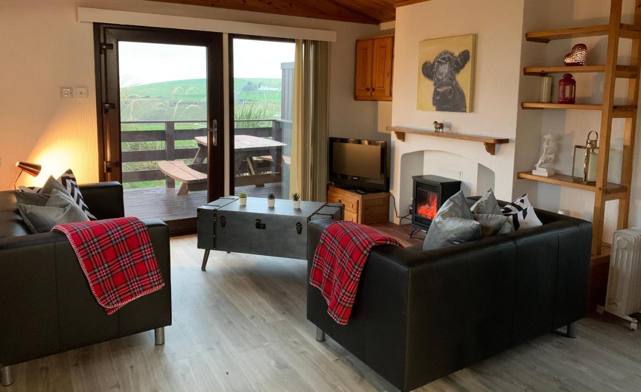 Lodge Cabin With Fabulous Views - Farm Holiday Stranraer Exterior foto